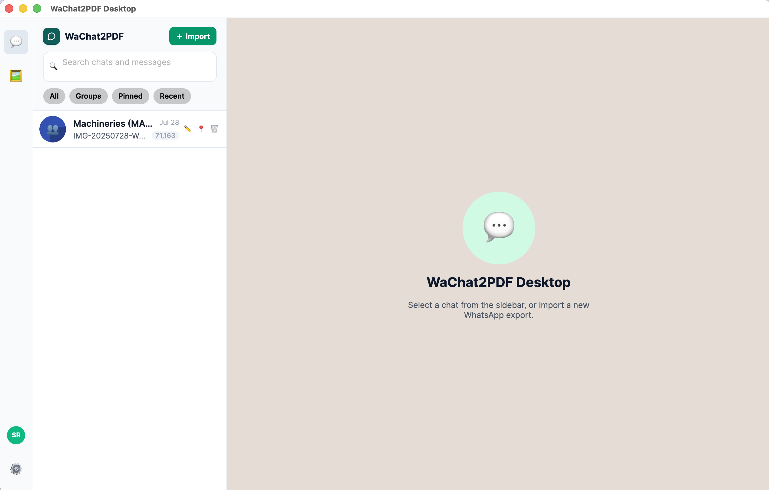 App on macOS